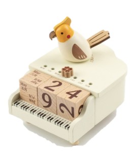 小鋼琴日曆音樂盒 木質音樂盒 MUSIC BOX